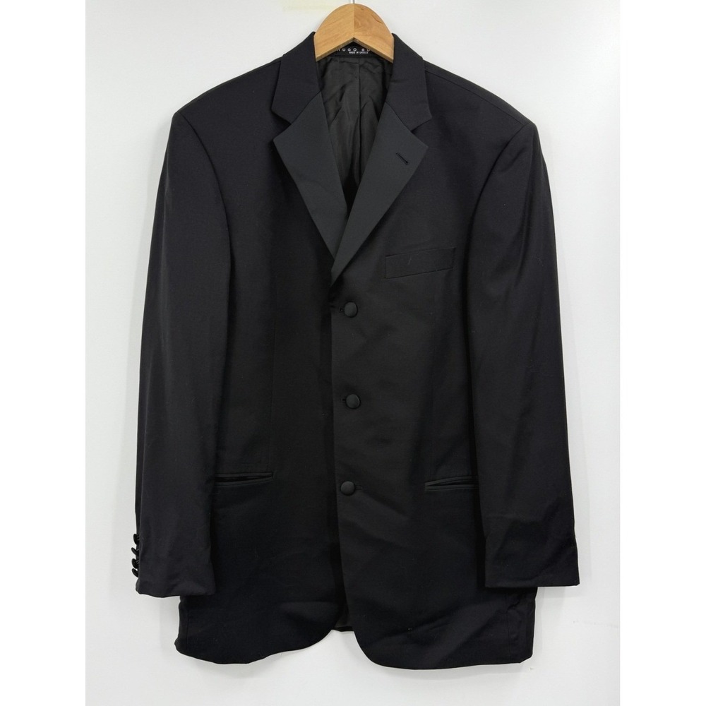 Hugo Boss Tuxedo Jacket Mens 40R Black 3 Button Super 100 Virgin Wool Baker/Jazz